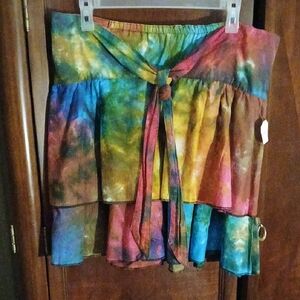 Colorful Tie-Dye Skirt